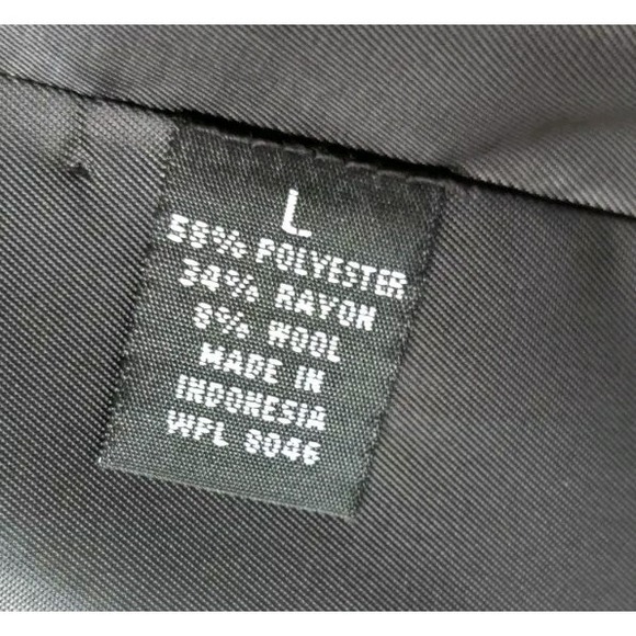 Alfani Men's Black Blazer Sports Coat Suit Jacket Size‎ Large NWT Pinstripe - Picture 6 of 6